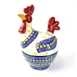  D61 Bunzlau Haantje bewaarschaaltje 245X  Overig